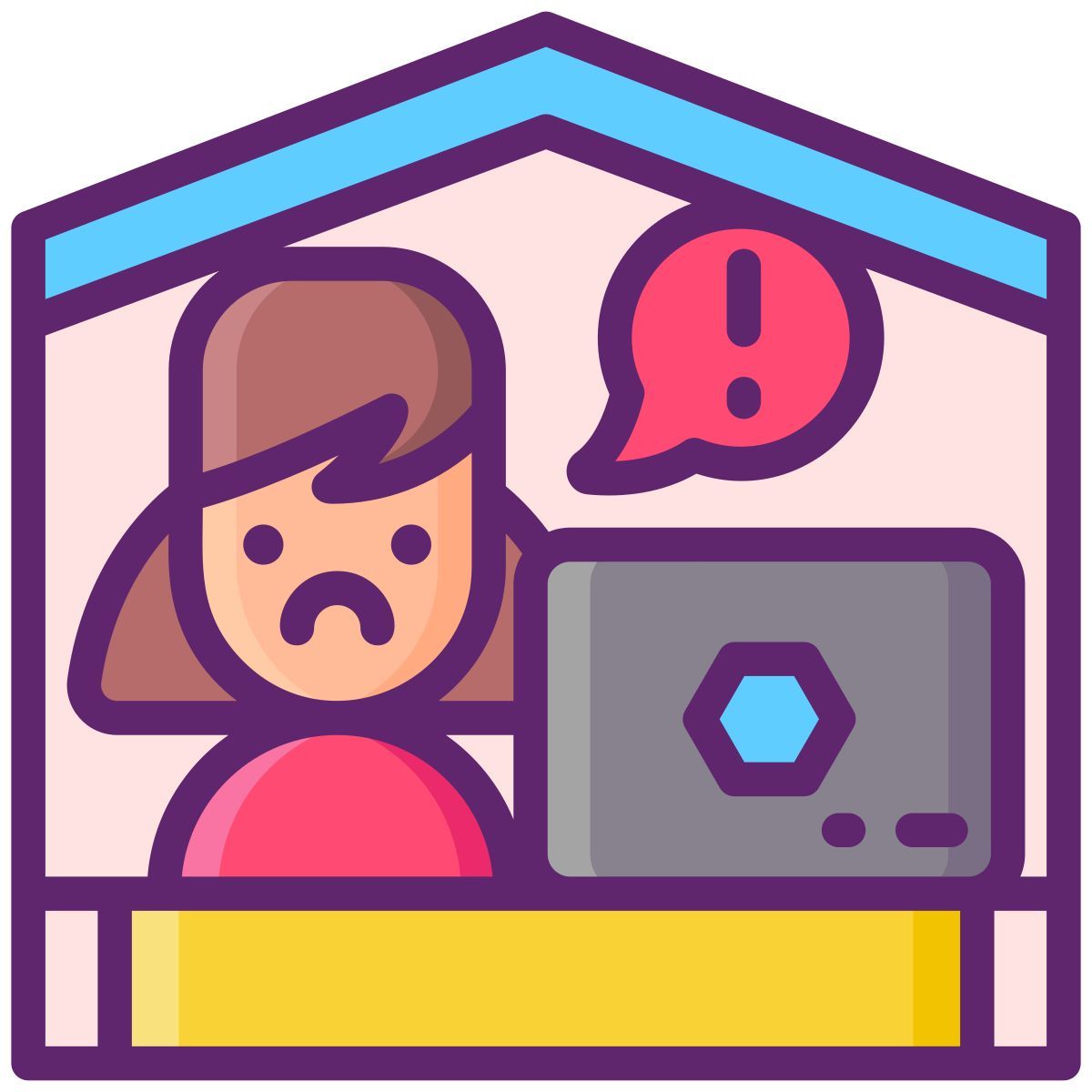 von zuhause aus arbeiten icon