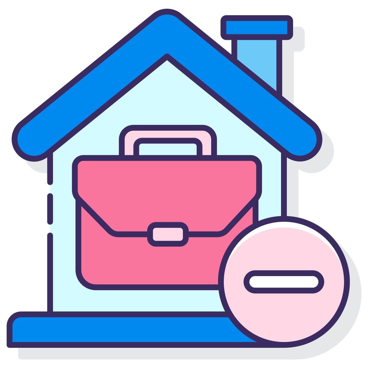 trabajando desde casa icon