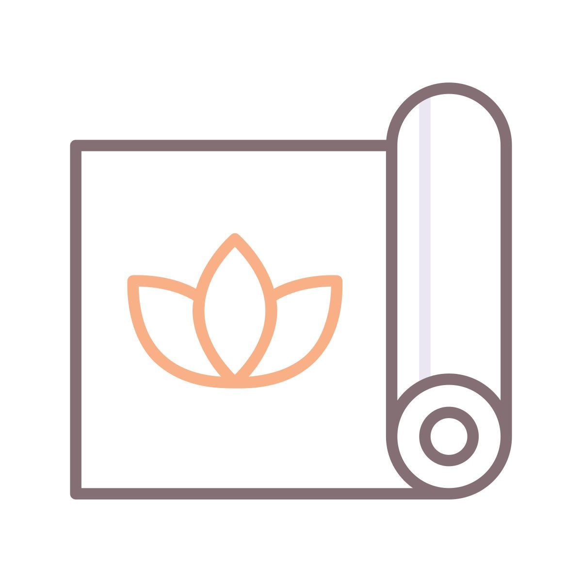 yoga mat icon