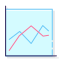 Линейный график icon