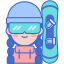 Snowboarder icon