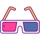 external 3d-glasses-eighties-80s-nostalgia-flaticons-lineal-color-flat-icons-2 icon