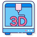 external 3d-print-robotics-flaticons-lineal-color-flat-icons icon