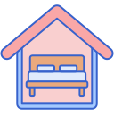 external accomodation-digital-nomading-relocation-flaticons-lineal-color-flat-icons icon