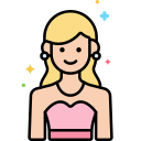 external actress-professions-flaticons-lineal-color-flat-icons icon