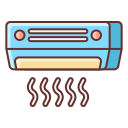 external air-conditioner-device-flaticons-lineal-color-flat-icons icon