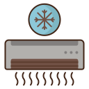 external air-conditioning-hospitality-services-flaticons-lineal-color-flat-icons icon