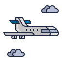 external aircraft-airline-flaticons-lineal-color-flat-icons icon