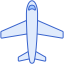 external airplane-digital-nomading-relocation-flaticons-lineal-color-flat-icons icon