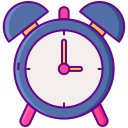 external alarm-back-to-school-flaticons-lineal-color-flat-icons icon