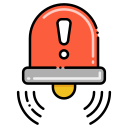 external alarm-emergency-service-flaticons-lineal-color-flat-icons icon