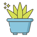 external aloe-vera-plants-flaticons-lineal-color-flat-icons-3 icon