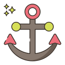 external anchor-pirates-flaticons-lineal-color-flat-icons-2 icon