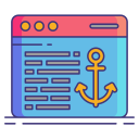 external anchor-text-internet-marketing-flaticons-lineal-color-flat-icons-2 icon