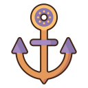 external anchor-vikings-flaticons-lineal-color-flat-icons-2 icon