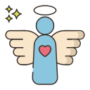 external angel-funeral-service-flaticons-lineal-color-flat-icons icon