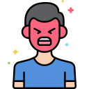 external anger-mental-health-flaticons-lineal-color-flat-icons-2 icon