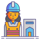 external architect-professions-woman-diversity-flaticons-lineal-color-flat-icons-2 icon