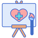 external art-therapy-medical-and-healthcare-flaticons-lineal-color-flat-icons icon