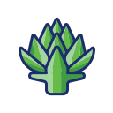 external artichoke-gardening-flaticons-lineal-color-flat-icons icon
