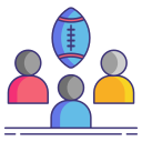 external association-american-football-flaticons-lineal-color-flat-icons-3 icon