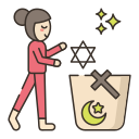 external atheist-religion-flaticons-lineal-color-flat-icons-8 icon