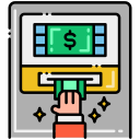 external atm-online-money-service-flaticons-lineal-color-flat-icons-2 icon