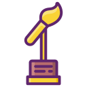 external award-award-events-flaticons-lineal-color-flat-icons icon