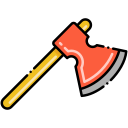 external axe-tool-construction-flaticons-lineal-color-flat-icons icon