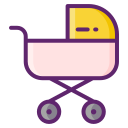 external baby-stroller-family-flaticons-lineal-color-flat-icons icon