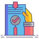 external background-check-market-research-flaticons-lineal-color-flat-icons icon