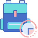 external backpack-martial-arts-flaticons-lineal-color-flat-icons icon