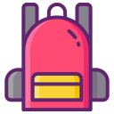 external backpack-summer-season-flaticons-lineal-color-flat-icons-3 icon