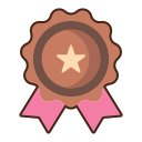 external badge-achievements-flaticons-lineal-color-flat-icons-2 icon