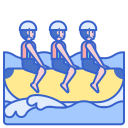 external banana-boat-water-sports-flaticons-lineal-color-flat-icons icon