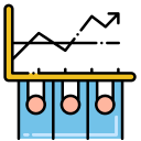 external bar-chart-human-resources-flaticons-lineal-color-flat-icons icon