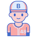 external baseball-player-baseball-flaticons-lineal-color-flat-icons-16 icon