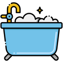 external bathtub-home-improvements-flaticons-lineal-color-flat-icons icon