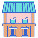 external beach-bar-tropical-flaticons-lineal-color-flat-icons-3 icon