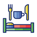external bed-and-breakfast-wayfinding-flaticons-lineal-color-flat-icons icon