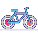 external bicycle-vacation-planning-cycling-tour-flaticons-lineal-color-flat-icons-2 icon
