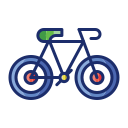 external bicycle-vacation-planning-road-trip-flaticons-lineal-color-flat-icons-2 icon