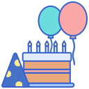 external birthday-party-parenthood-flaticons-lineal-color-flat-icons-2 icon
