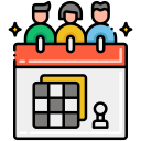 external board-game-team-building-flaticons-lineal-color-flat-icons icon