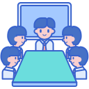 external board-meeting-event-management-flaticons-lineal-color-flat-icons-3 icon