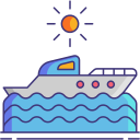 external boat-vacation-planning-guys-trip-flaticons-lineal-color-flat-icons-2 icon
