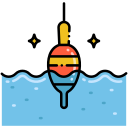external bobber-fishing-flaticons-lineal-color-flat-icons-2 icon
