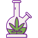 external bong-marijuana-flaticons-lineal-color-flat-icons icon