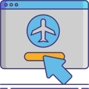 external booking-app-vacation-planning-guys-trip-flaticons-lineal-color-flat-icons-2 icon