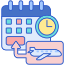 external booking-vacation-planning-trip-abroad-flaticons-lineal-color-flat-icons icon